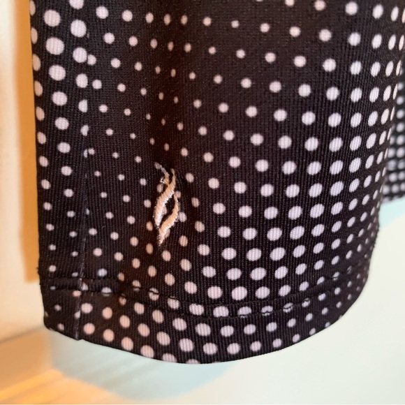Nancy Lopez Sleeveless Golf Top - Black & White Dotted - Size M - Picture 4 of 6